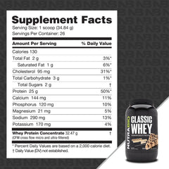 NutraBio Classic Whey label-disclosure emphasizes no fillers or artificial colors.