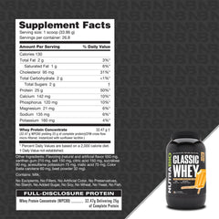 NutraBio Classic Whey scoop dissolving for smooth shakes.