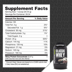 NutraBio Classic Whey protein scoop ensures precise daily protein serving