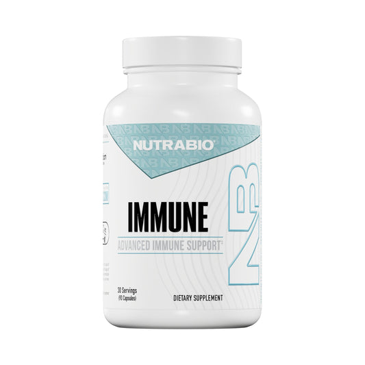 NutraBio Immune Support Epicor bottle front for daily immune wellness.