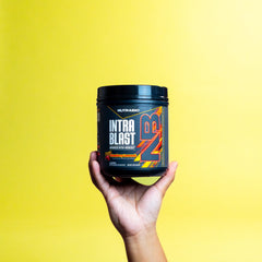 NutraBio Intra Blast serving scoop included for easy dosing.