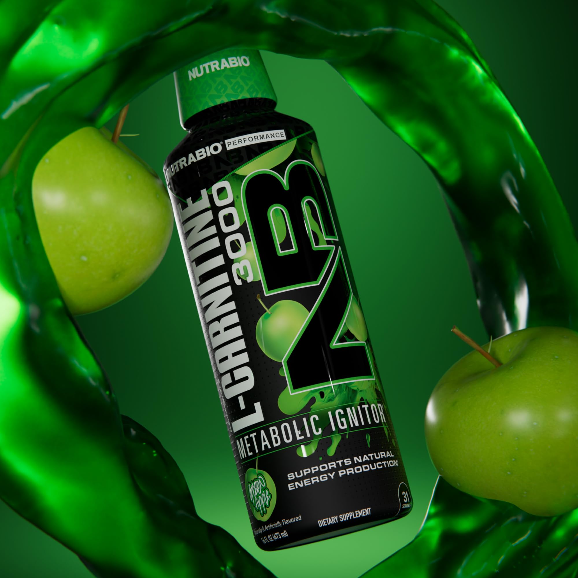 NutraBio label close-up features Vitamin B-5 and zero sugar formula.