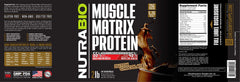NutraBio Muscle Matrix shake ready for training or recovery.