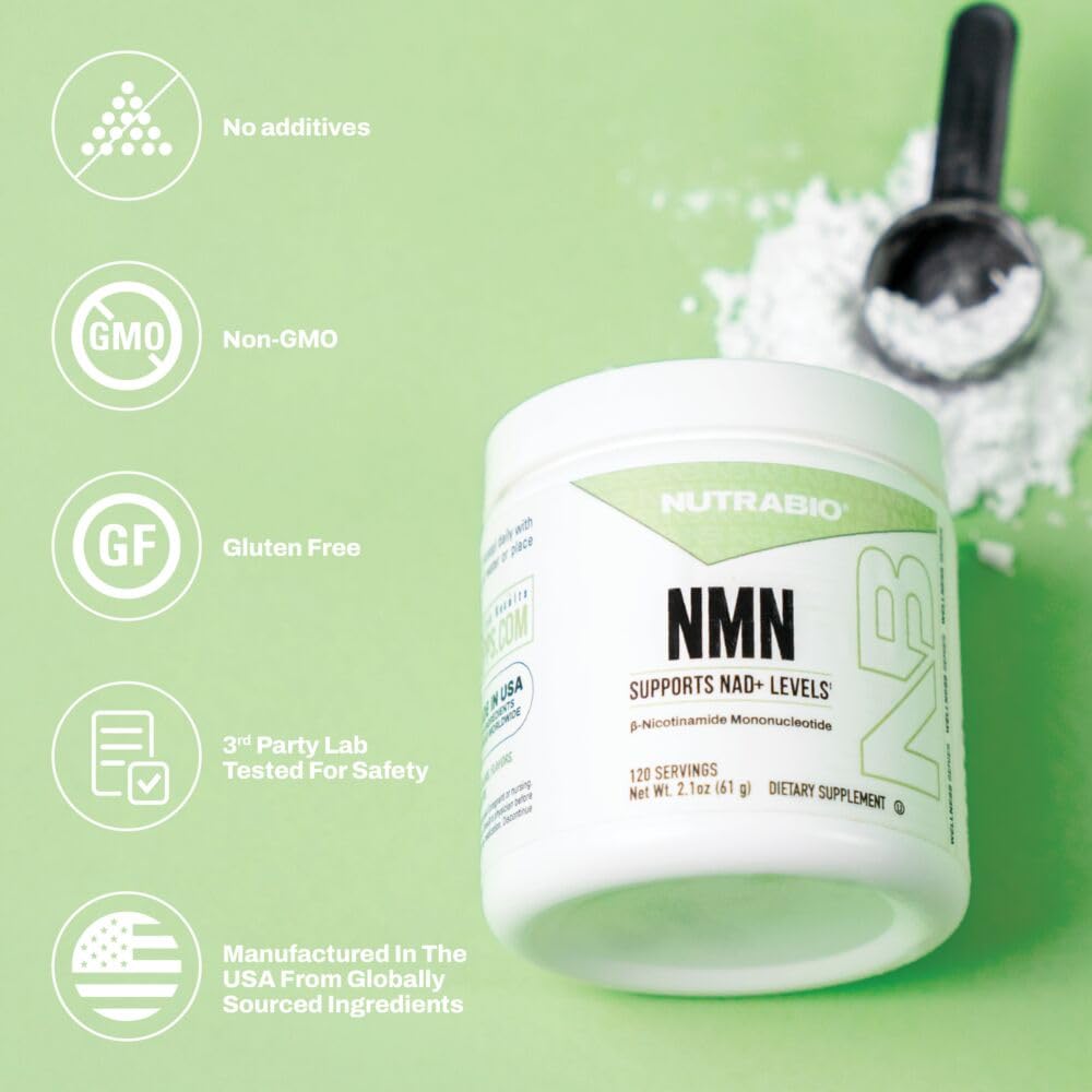 NutraBio NMN active lifestyle scene promoting daily NAD+ support