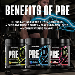 Caffeine boost visualization from NutraBio Preworkout Blue Razz fueling focus.