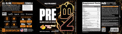 NutraBio Preworkout Orange Mango back-label—clear dosage guidance for safe use