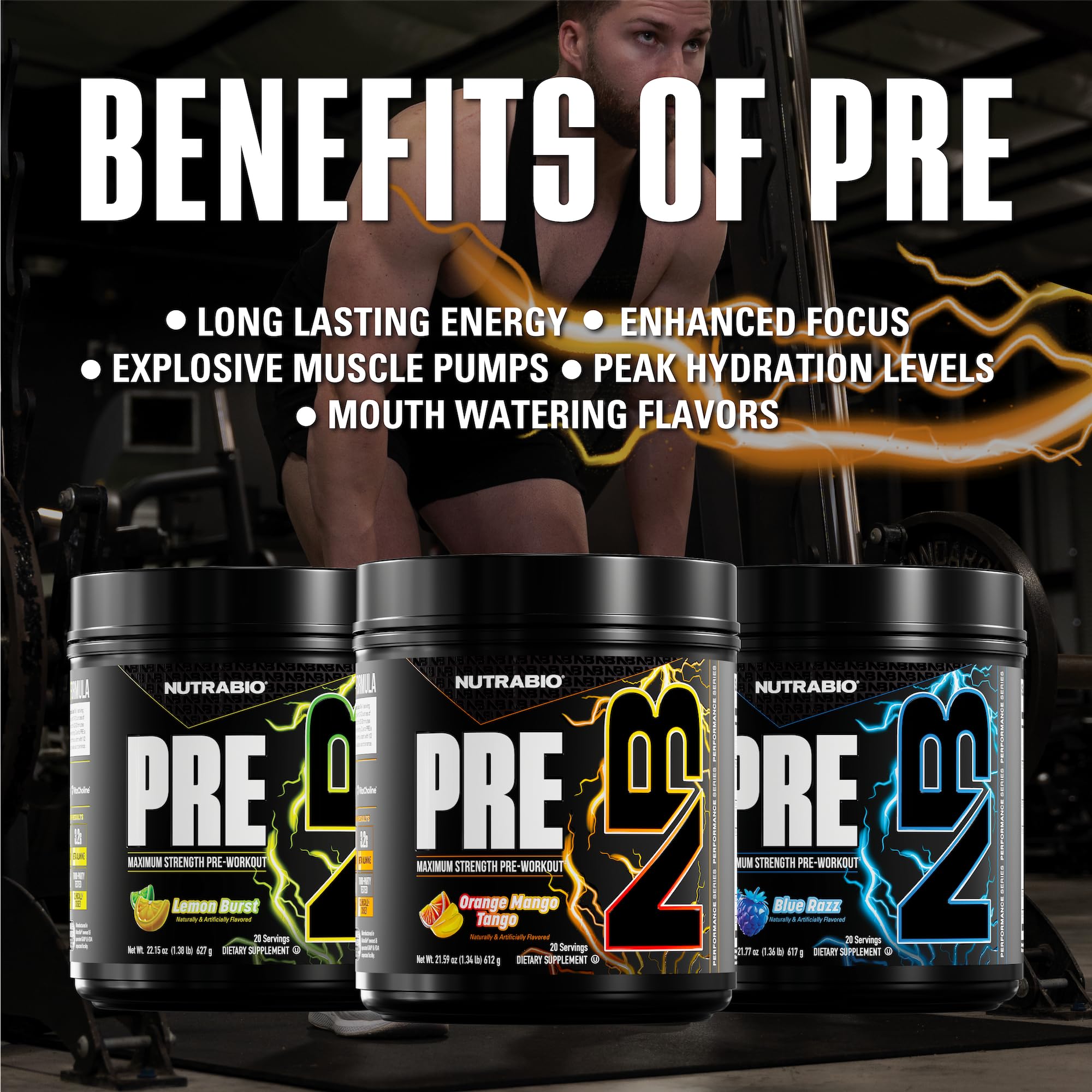 NutraBio Preworkout Orange Mango glass with fizz—refreshing hydration cue after workouts