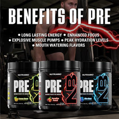 NutraBio Paradise Punch pump-matrix illustration with 16g formula and blood flow support.