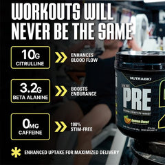 Tub label shows 16g Pump Matrix and 10g L-Citrulline per scoop