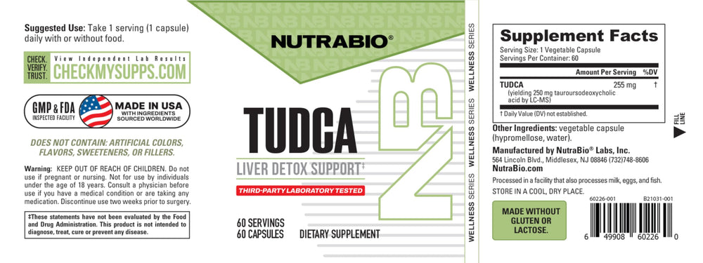 Visual explaining NutraBio Tudca natural bile acid process
