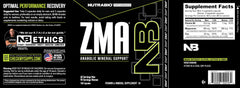 NutraBio ZMA lab-tested seal signals purity and potency