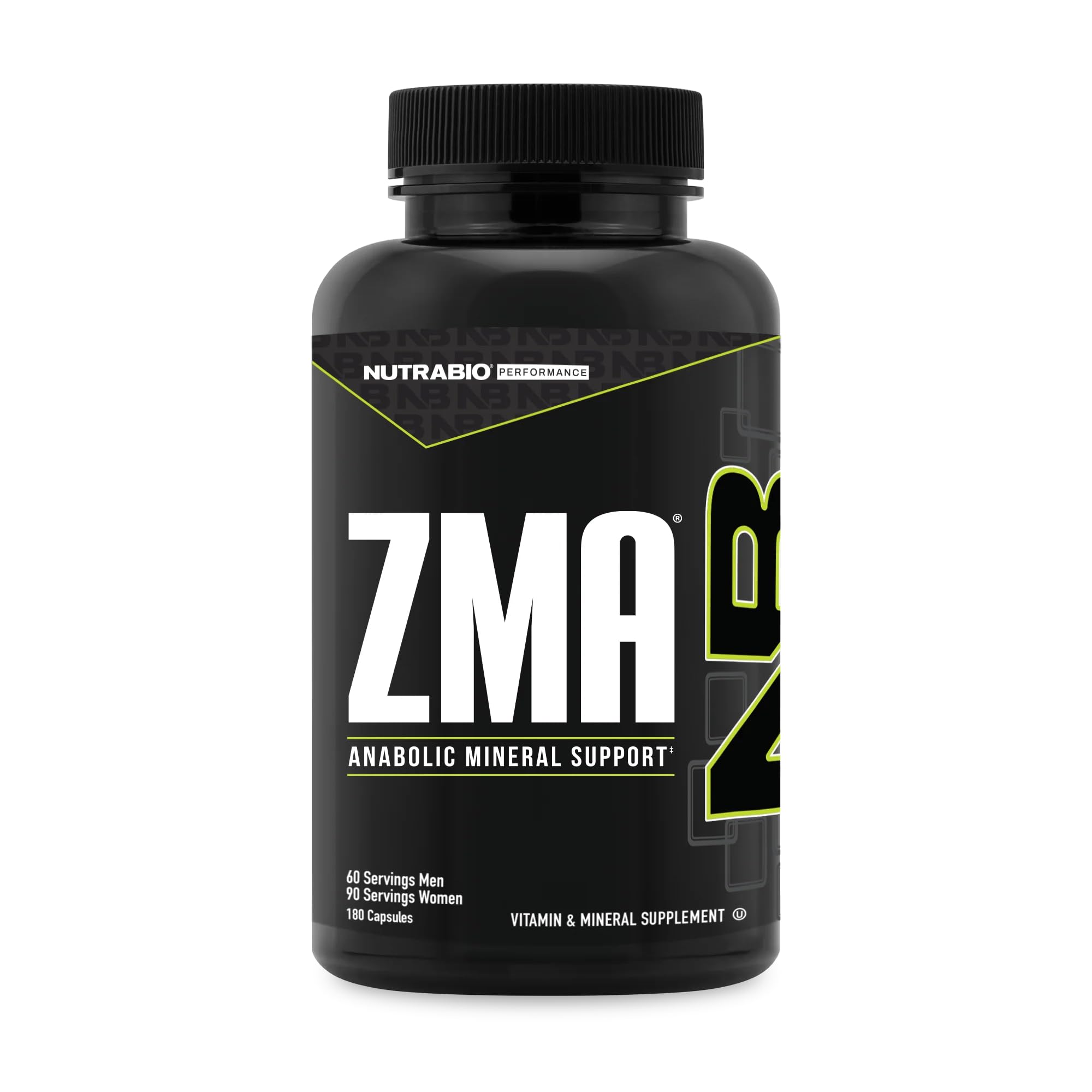 NutraBio ZMA bottle for post-workout recovery and daily use