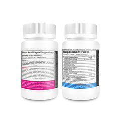 NutraBlast women's probiotics bottle with 50 billion CFU supports digestive and urinary health.