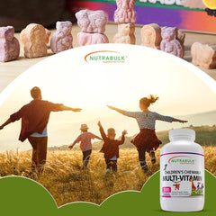 NutraBulk bottle shot showing chewable tablets easy to take.