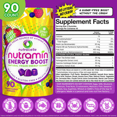Nutramin Energy Gummy on desk promotes quick, approachable energy during busy workdays.