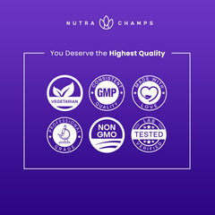 NutraChamps Elderberry Gummies packaging back shows dosage and ingredients.