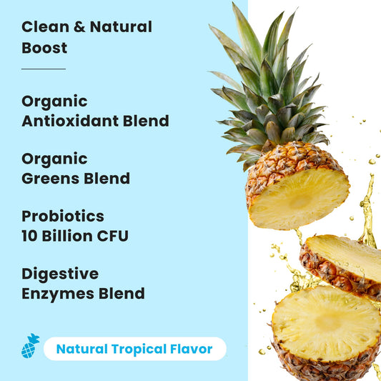 NutraChamps Super Greens Daily Scoop shows easy, precise measuring.