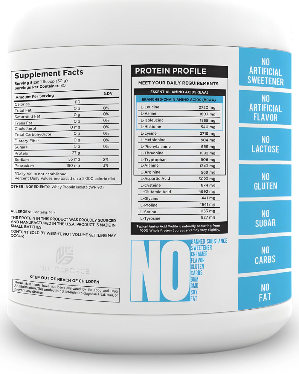 NutraForce whey isolate powder dissolves easily in coffee or smoothies.