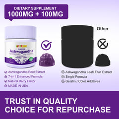NUTRAGOGO Ashwagandha Gummies travel-pack ready for on-the-go relaxation.