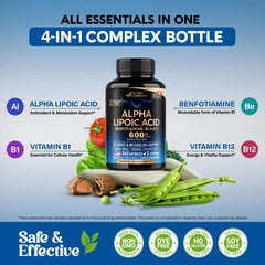 NUTRAHARMONY Alpha Lipoic Acid 600mg nerve-health icon graphic