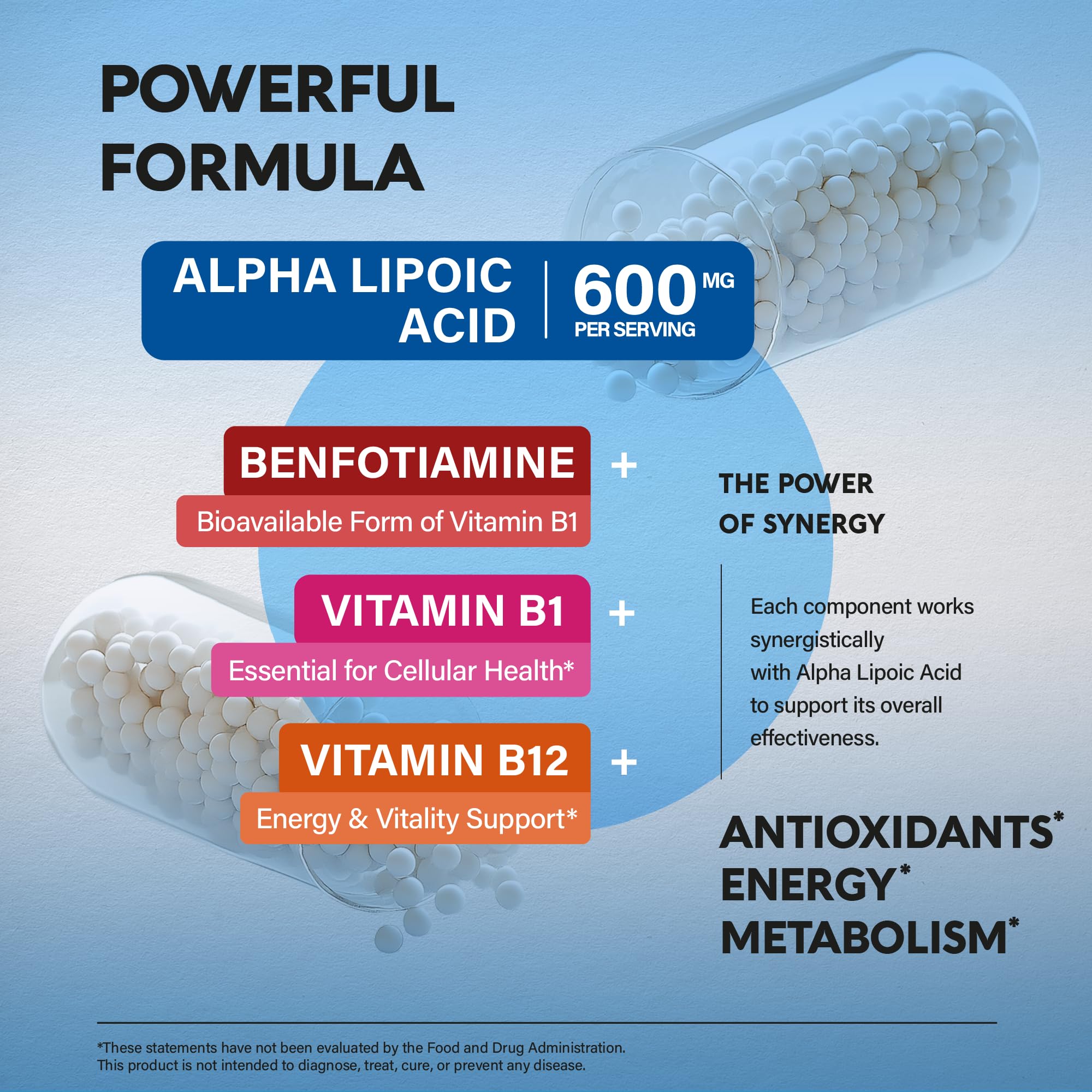 NUTRAHARMONY Alpha Lipoic Acid 600mg packaging being opened for use