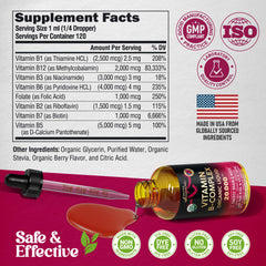 NutraHarmony B9 Folic Acid Drops display family-friendly use for ages 4+.