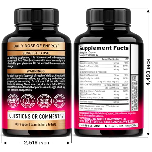 Close-up of NutraHarmony B Complex capsules for easy daily intake
