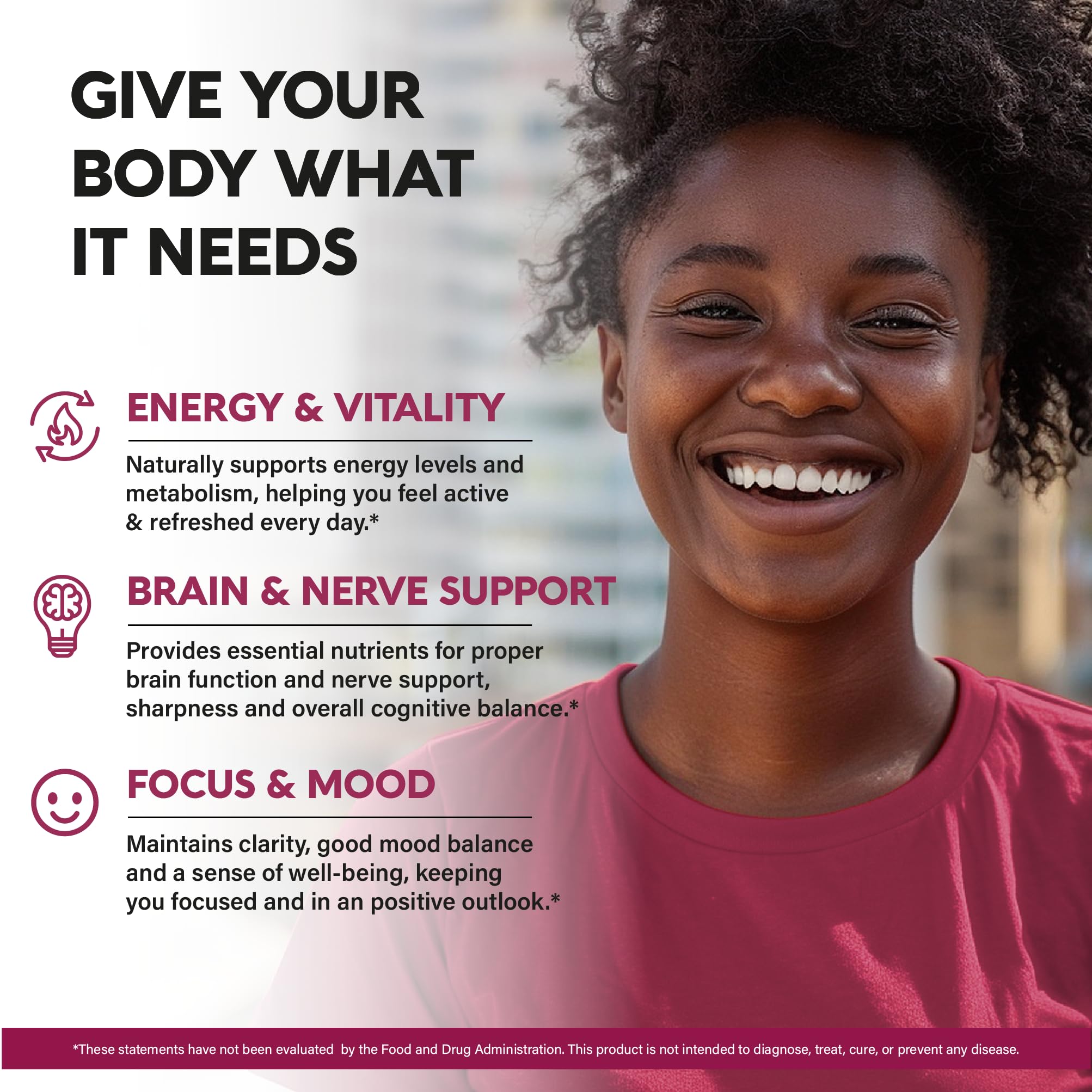 NutraHarmony B Complex label highlights 5-MTHF and bioactive B12