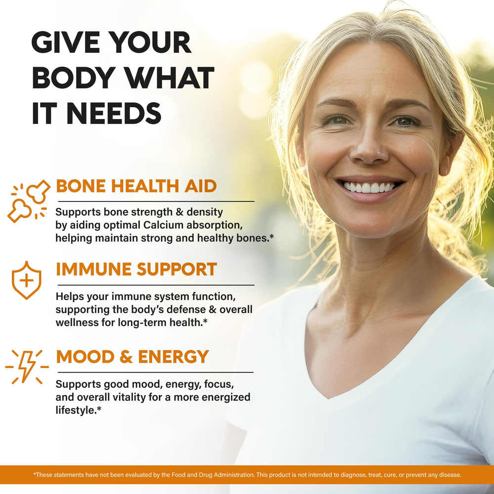 NUTRAHARMONY D3 K2 drops orange flavor bottle, sugar-free tasty vitamin support