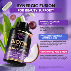 NutraHarmony hair close-up demonstrates potential hair strength and shine benefits.