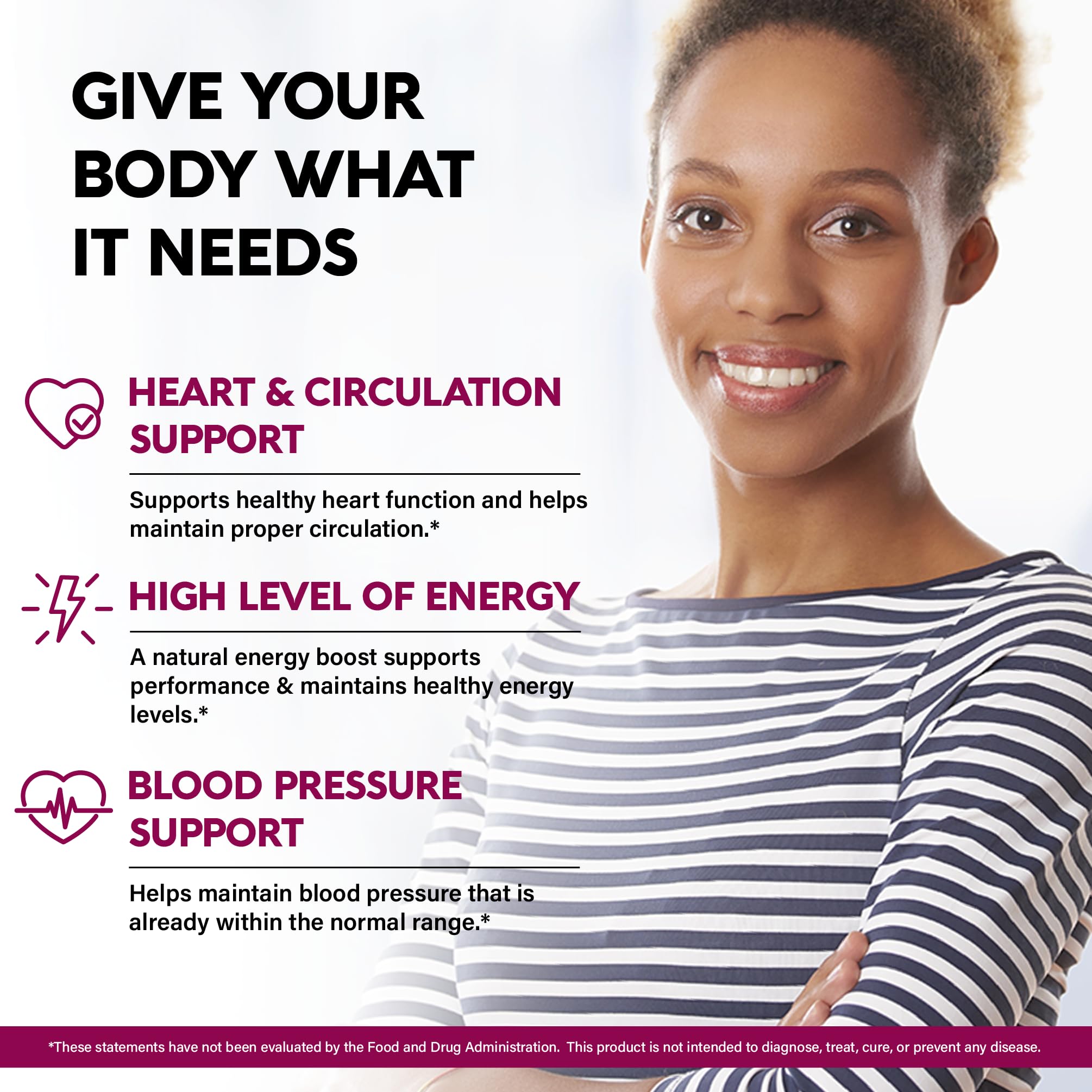 NutraHarmony heart health visual highlighting balanced circulation and energy.