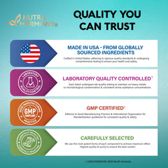 NUTRAHARMONY label detail showing the GABA L-Theanine blend.