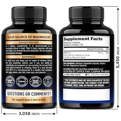 NutraHarmony Magnesium Citrate capsules on display highlight easy-to-swallow daily use.