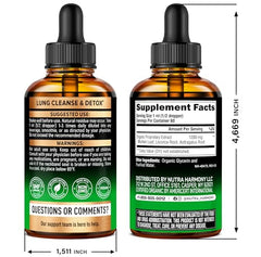 NutraHarmony Mullein Drops pour ready for tincture use and daily breathing support.