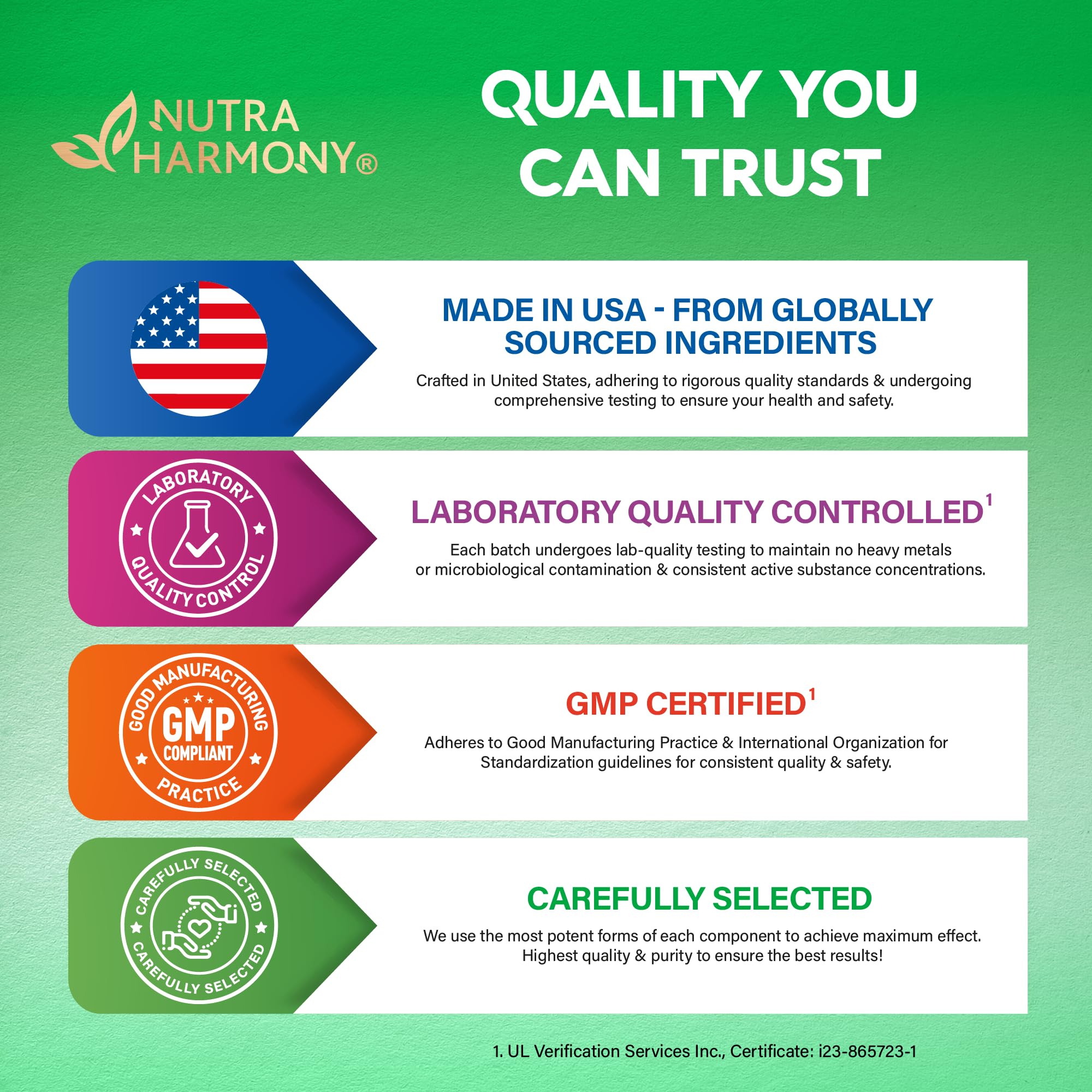 NutraHarmony Mullein Leaf Extract capsule-side view emphasizes easy swallow