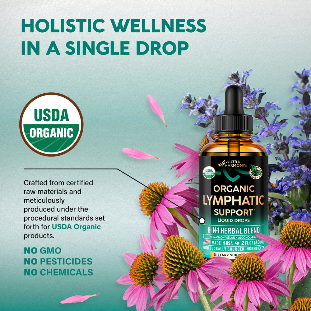 Organic herbs blend from NUTRAHARMONY for lymph health