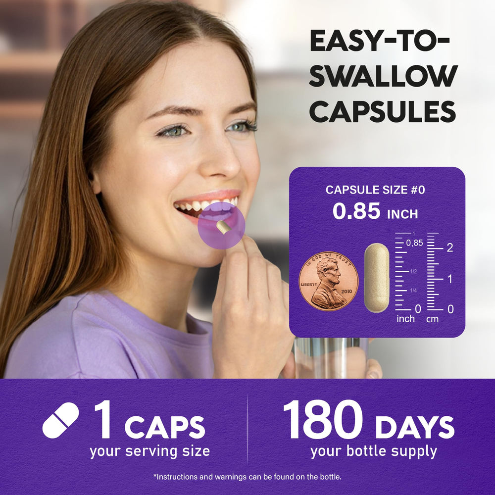 NutraHarmony saffron daily routine image demonstrates easy one-capsule daily use.
