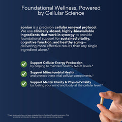 NutraHerbs NAD+ ingredients matrix highlighting NR, PQQ, CoQ10 for mitochondrial support.