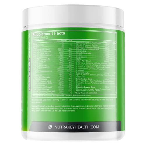 NutraKey Envie powder with spoon and glass, convenient daily nutrition for on-the-go lifestyles.