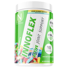 NutraKey Innoflex bottle close-up, showcasing joint support for active adults.