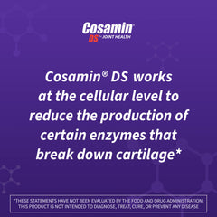 Cosamin DS caplets stacked to illustrate dosage and support.