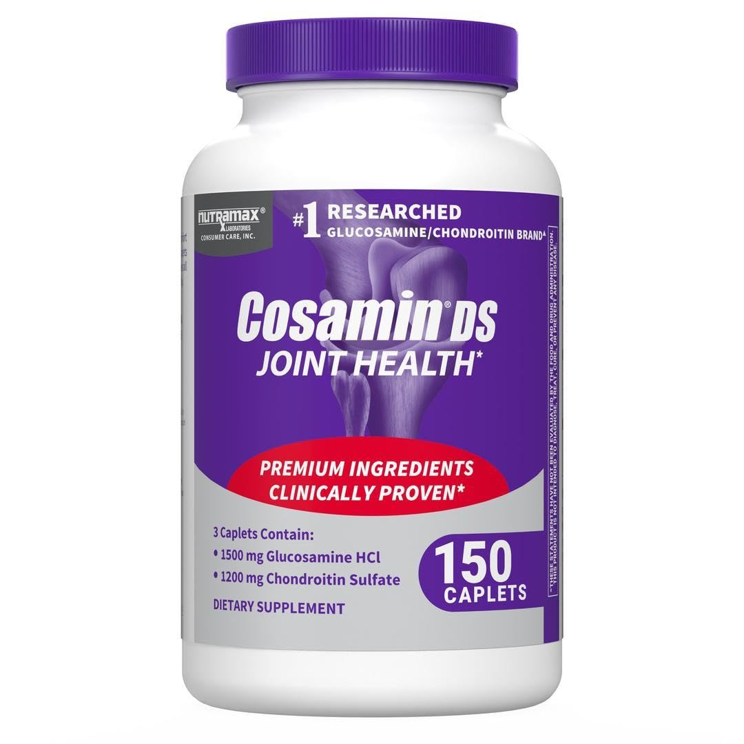 Nutramax Cosamin DS bottle front view for daily joint support.