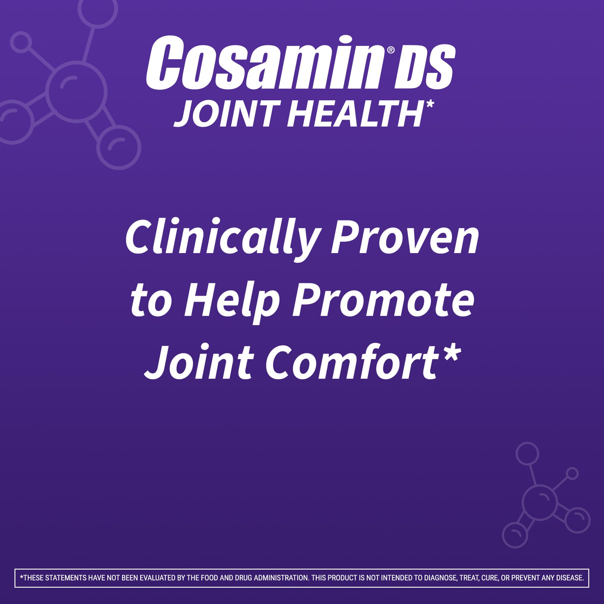 Cosamin DS label close-up highlighting key ingredients.