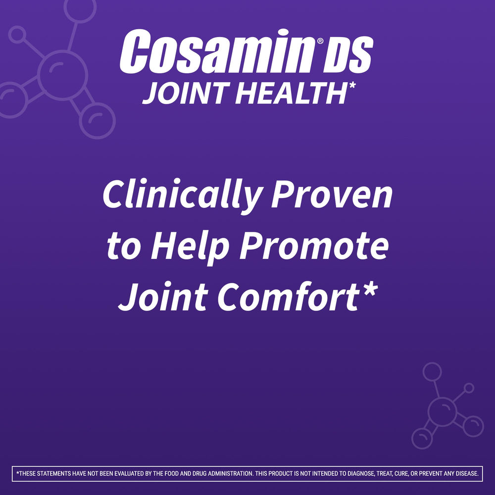 Cosamin DS label close-up highlighting key ingredients.