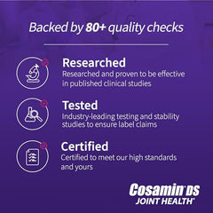 Cosamin DS bottle showing batch or expiry information.