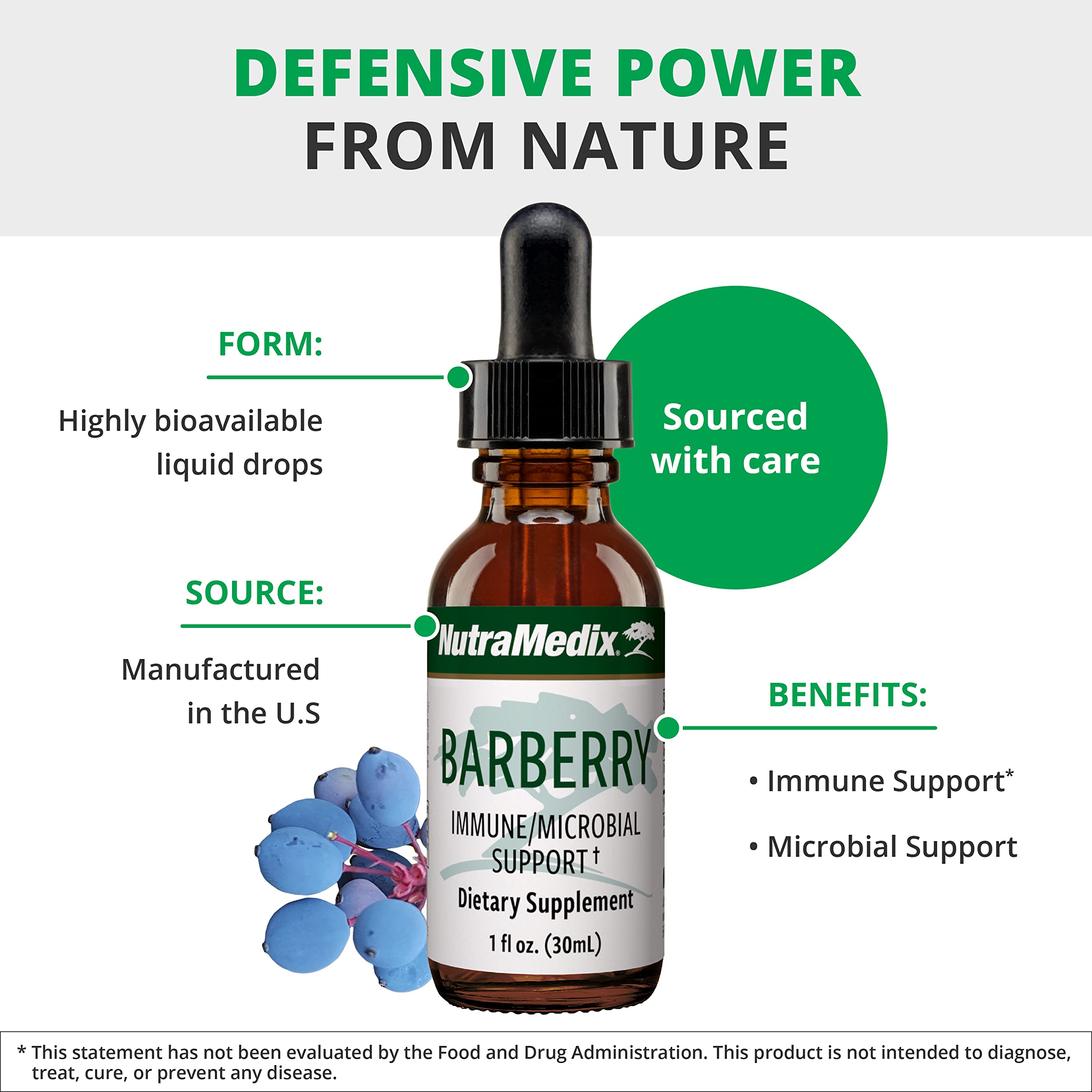 NutraMedix Barberry antioxidant-rich tincture with natural defense support