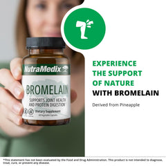 NutraMedix Bromelain bottle with gluten-free label appeals to gluten-free shoppers.