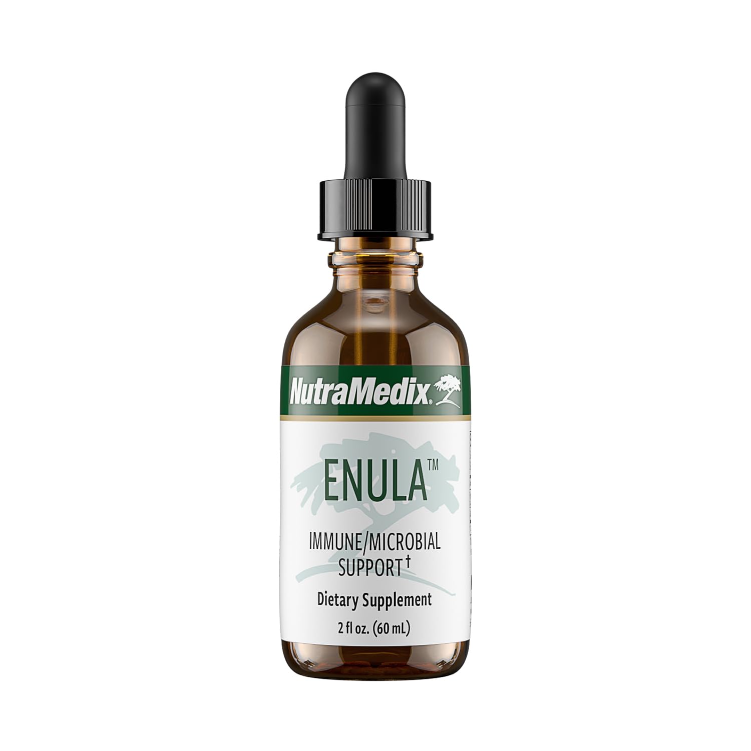 NutraMedix Enula liquid drops bottle for convenient immune support with antioxidants.