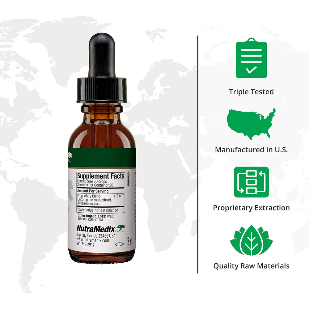 NutraMedix Enula drops dropper ready for daily antioxidant support.