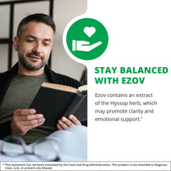 NutraMedix Ezov Hyssop dropper-cap bottle shows precise dosing